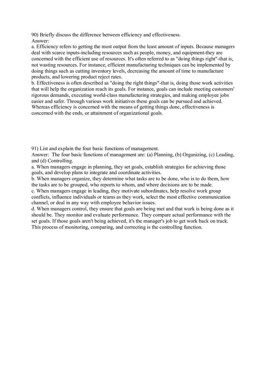 Managers and You in the Workplace Answer Key Part 3 - Page 9