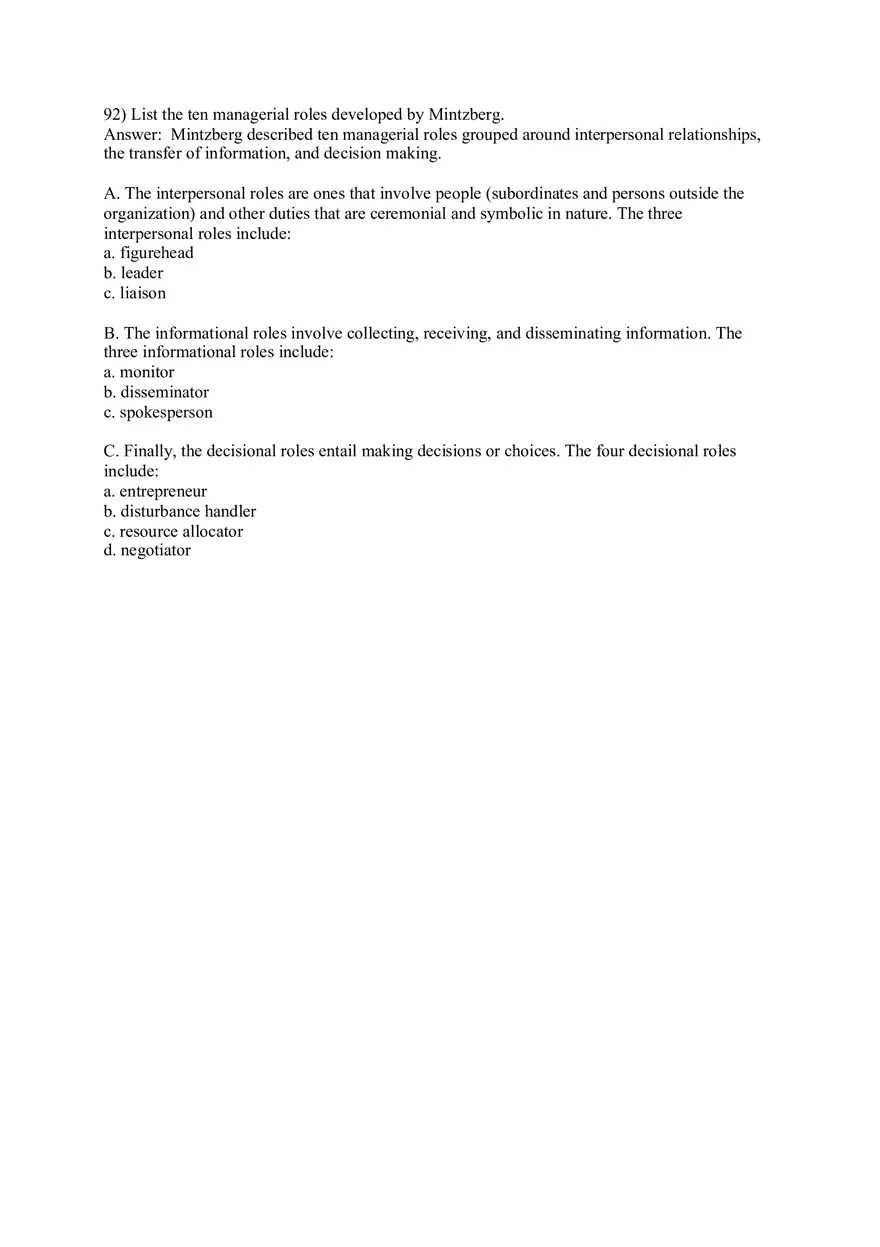 Managers and You in the Workplace Answer Key Part 3 - Page 10