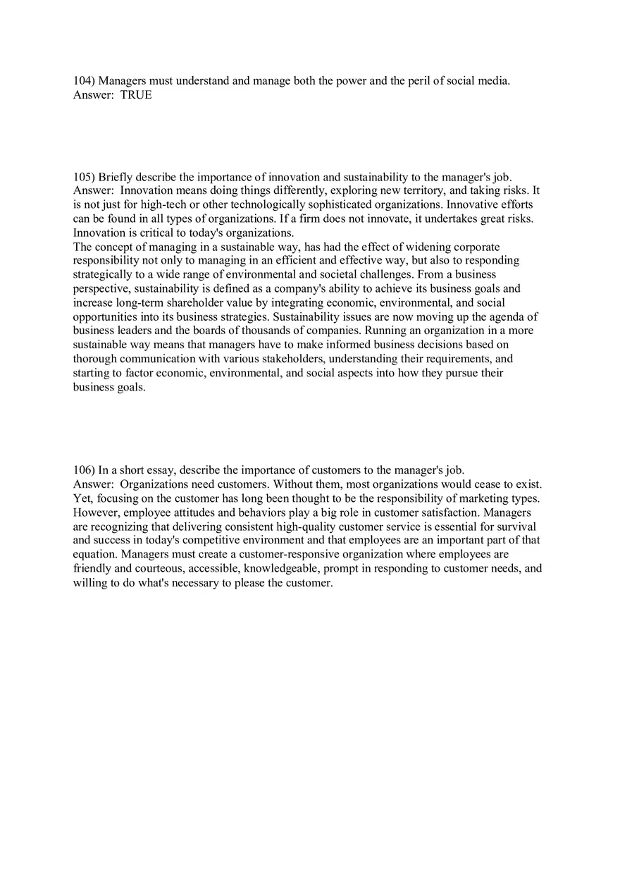 Managers and You in the Workplace Answer Key Part 3 - Page 14