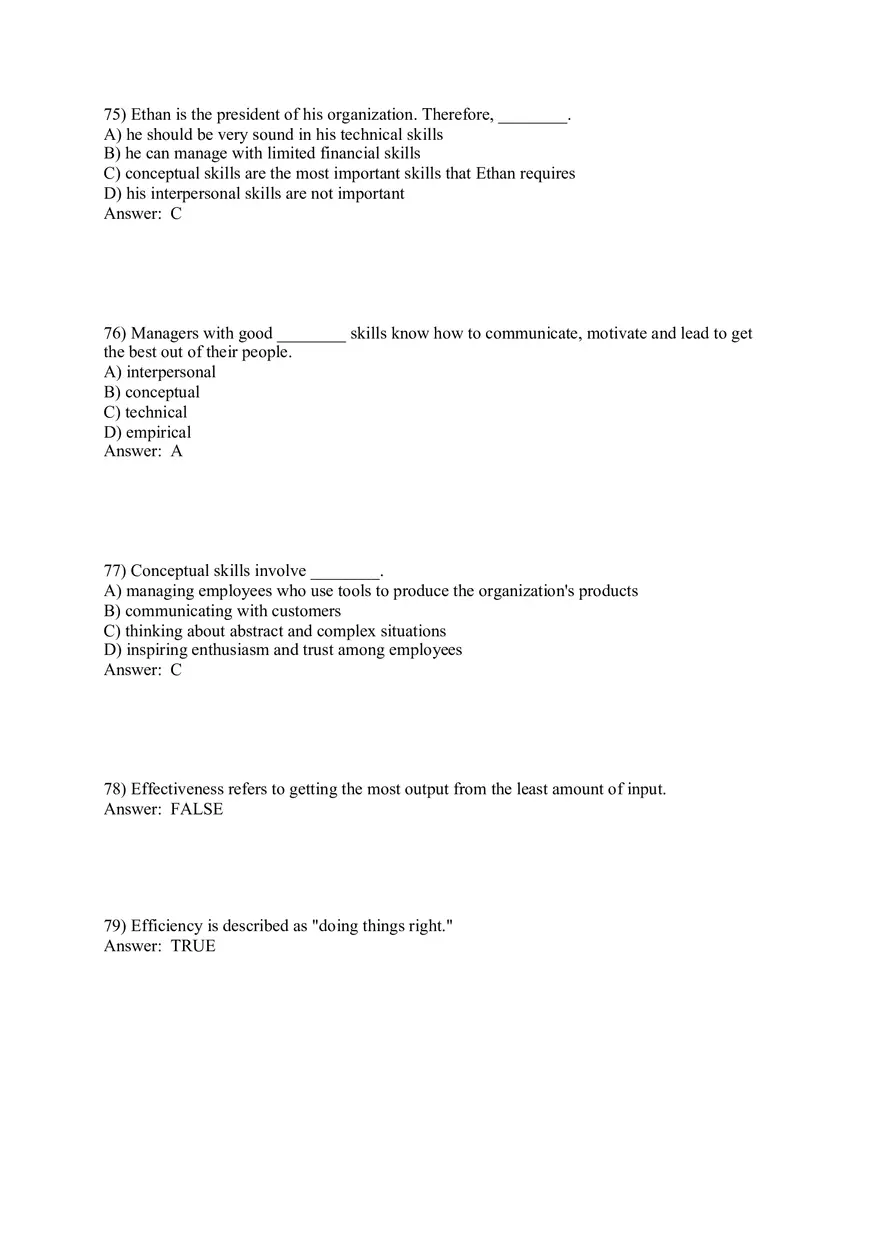 Managers and You in the Workplace Answer Key Part 3 - Page 2