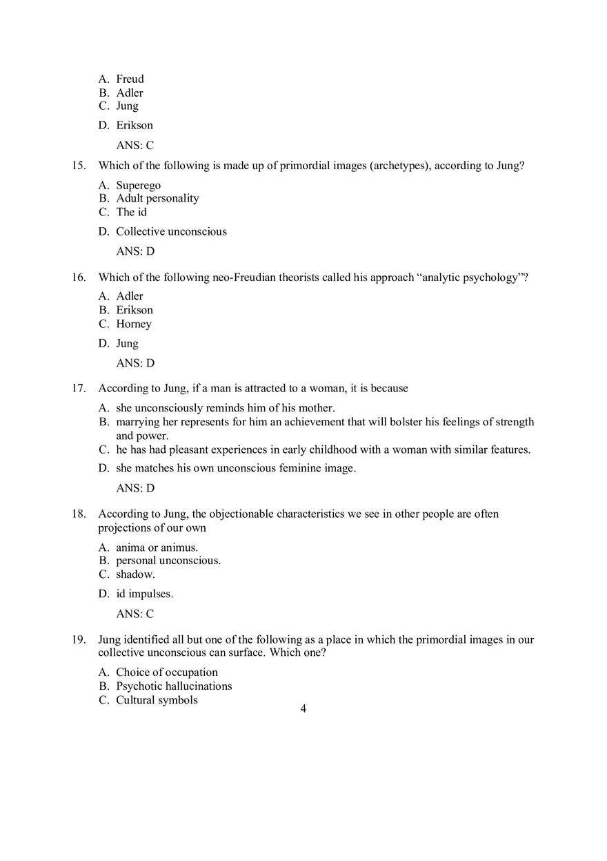 Neo-Freudian Theory, Application, and Assessment - Page 4