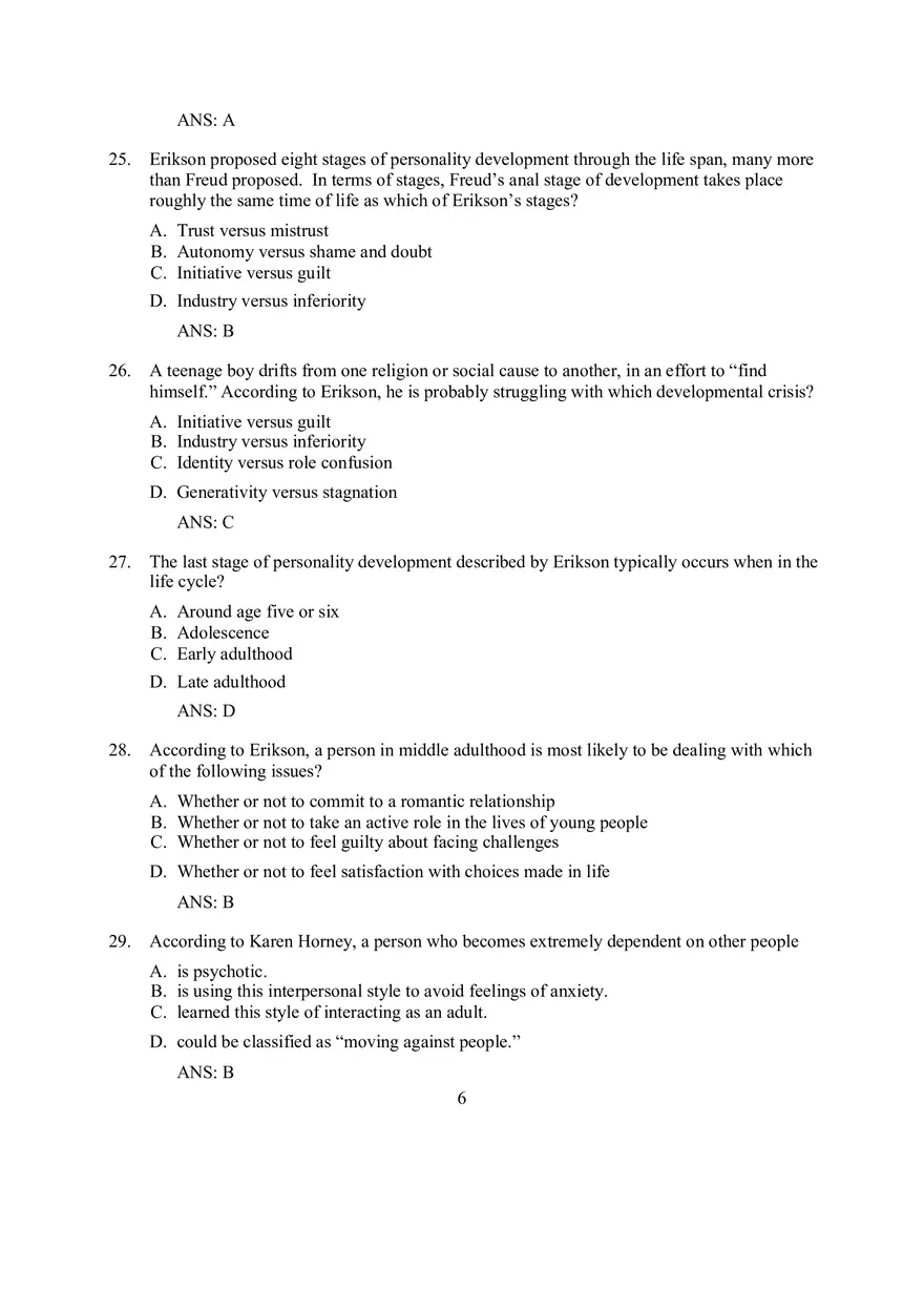 Neo-Freudian Theory, Application, and Assessment - Page 6