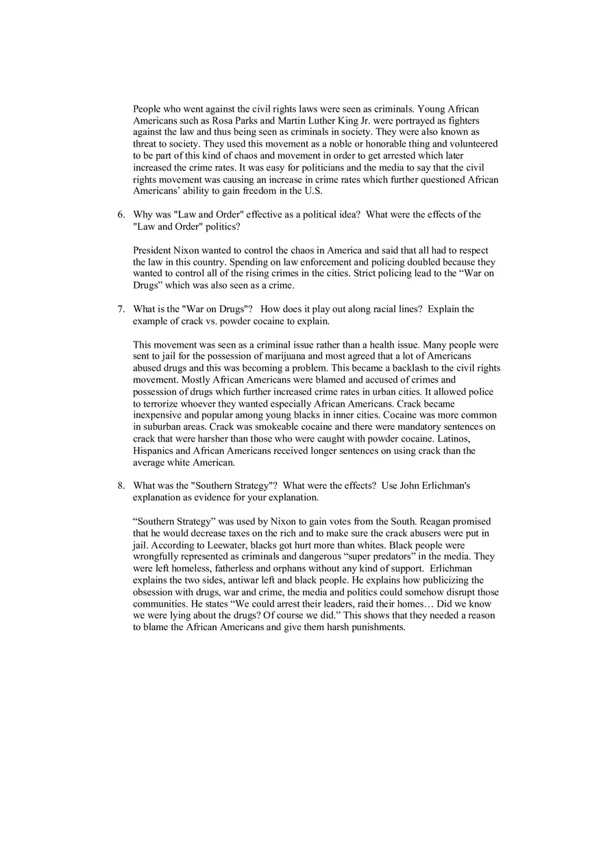 Civil Rights and the Rise of Crime in the 1970s - Sociological Perspectives - Page 2
