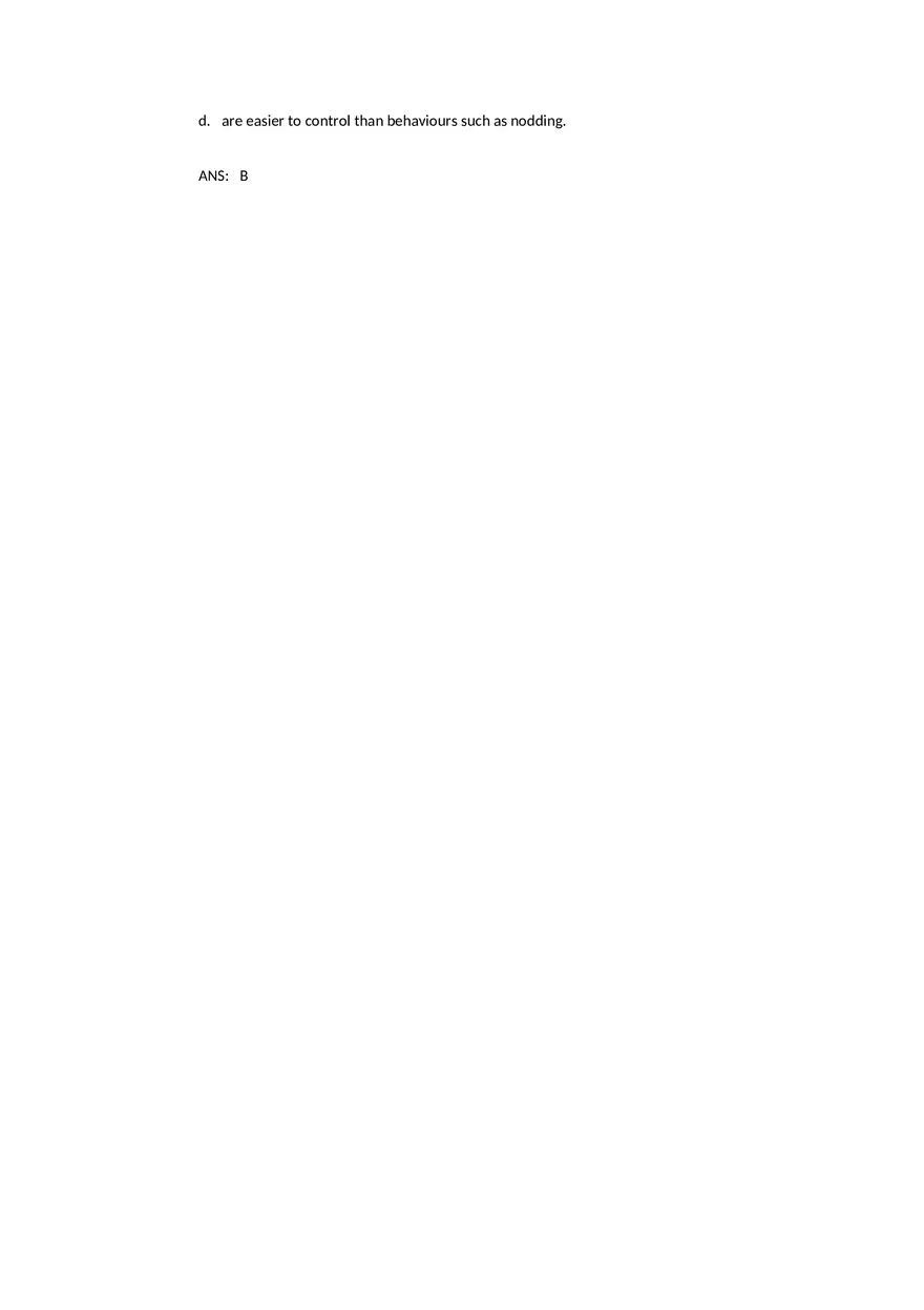 Attitudes - Social Test Bank 2 Part 1 - Page 5