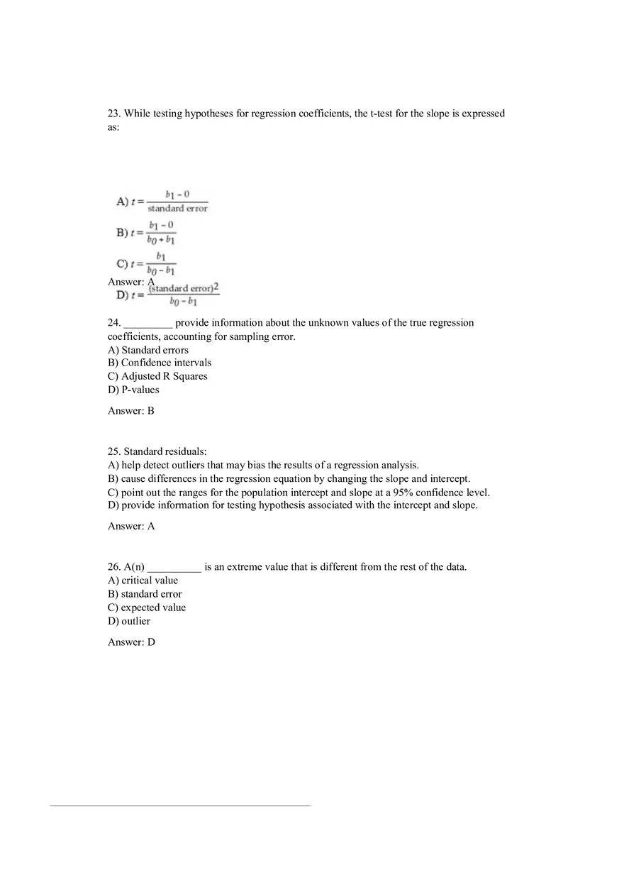 Trendlines and Regression Analysis Questions with Answers - Page 8