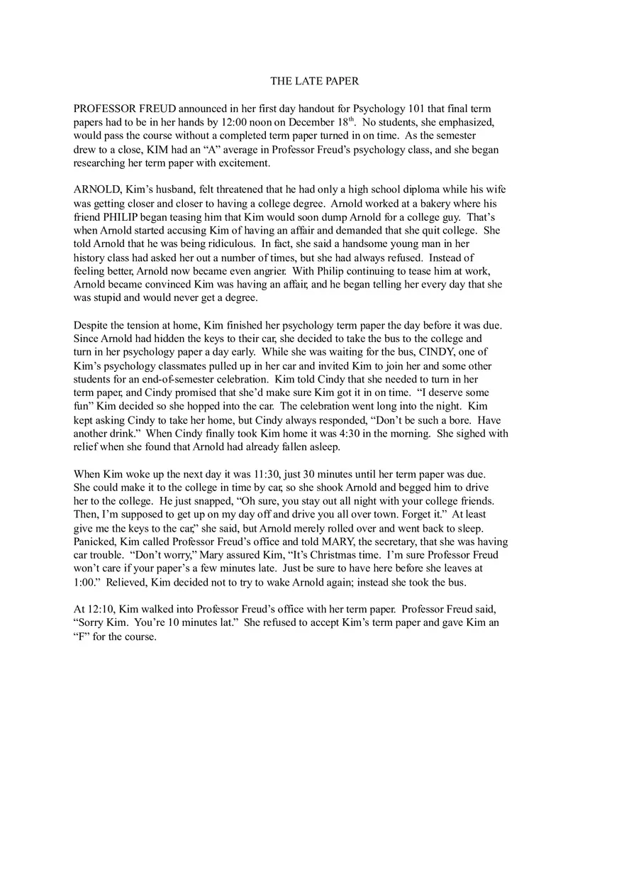 The Late Paper - Page 1