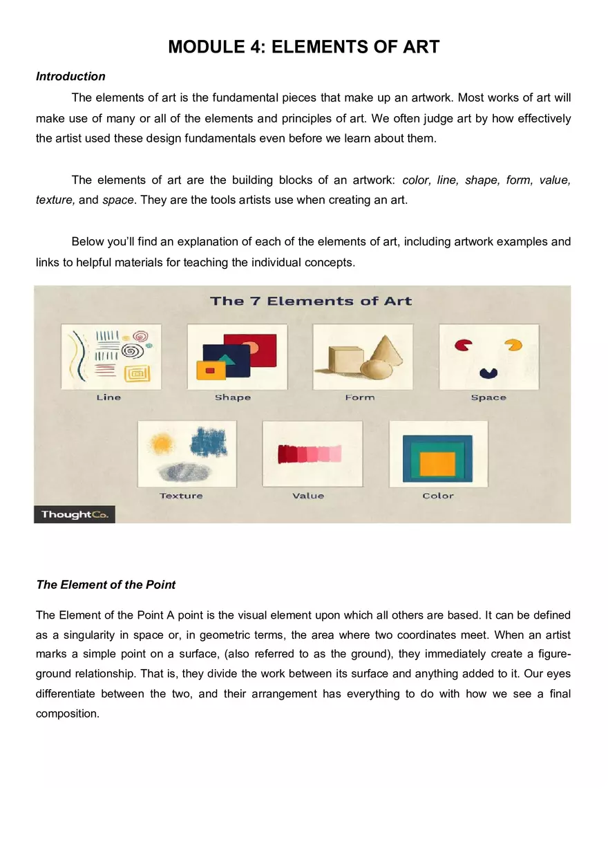 Elements Of Art - Page 1