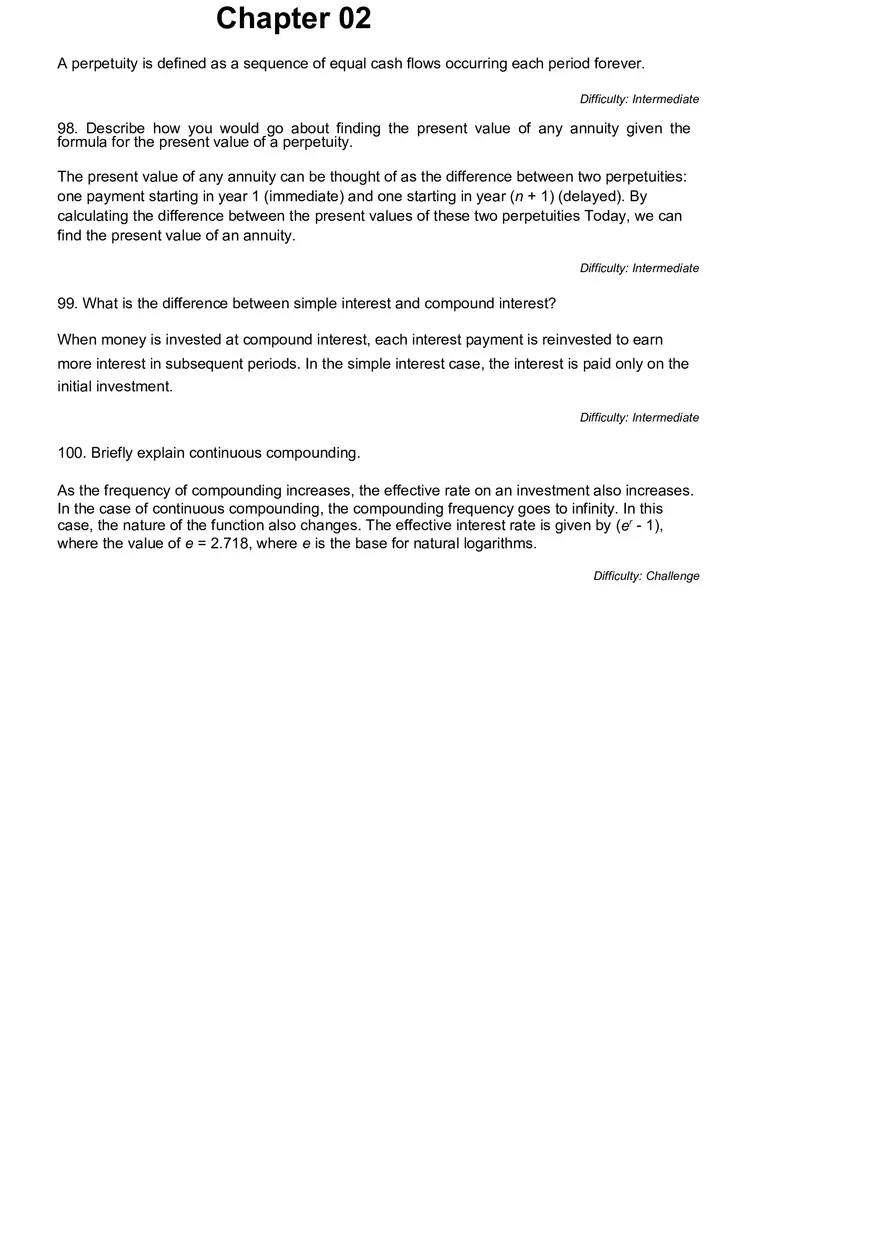 Corporate Finance Questions and Answers Ch2 - Page 10