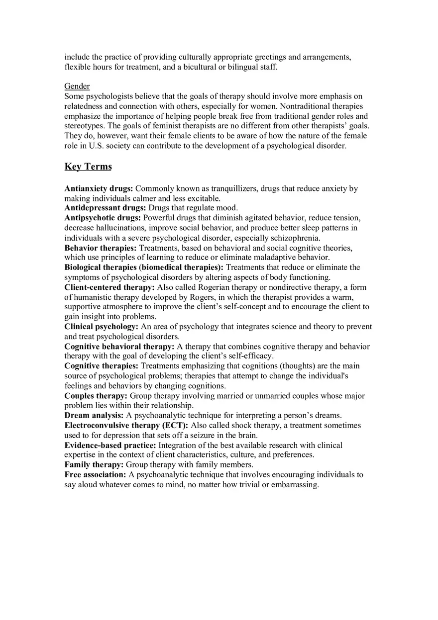Chapter 13 Study Guide Therapies - Page 8