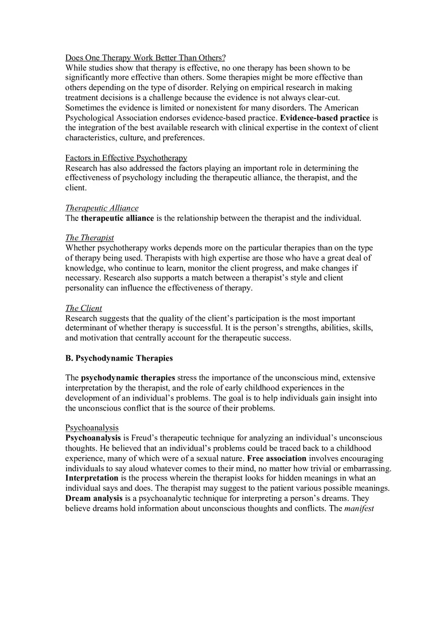 Chapter 13 Study Guide Therapies - Page 2