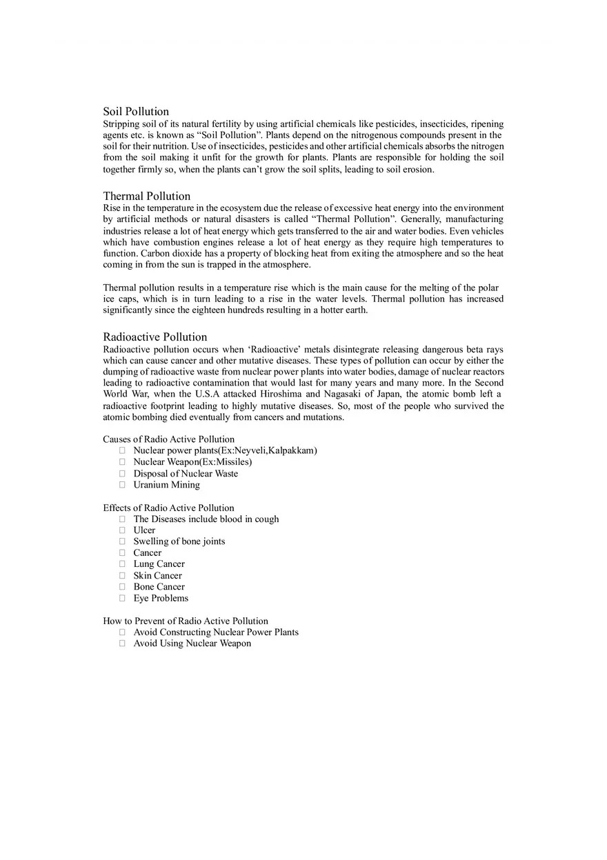 Types of Pollution - Page 3