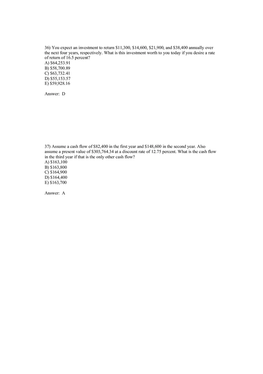 Corporate Finance Discounted Cash Flow Valuation Answer Key 2 - Page 8