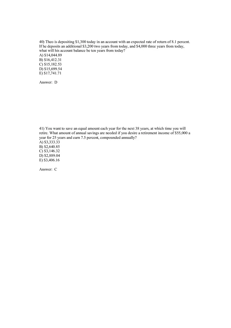 Corporate Finance Discounted Cash Flow Valuation Answer Key 2 - Page 10