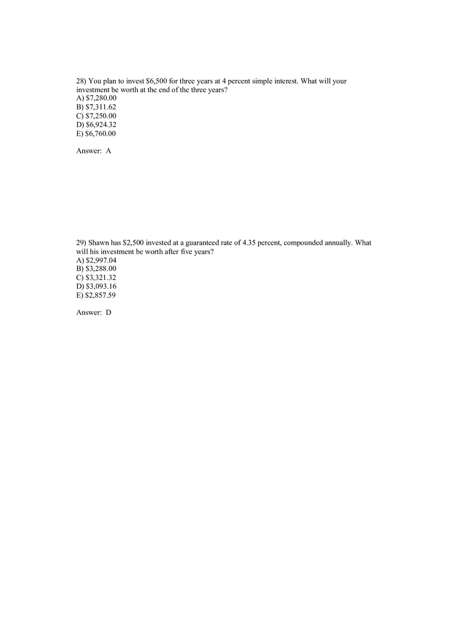 Corporate Finance Discounted Cash Flow Valuation Answer Key 2 - Page 4