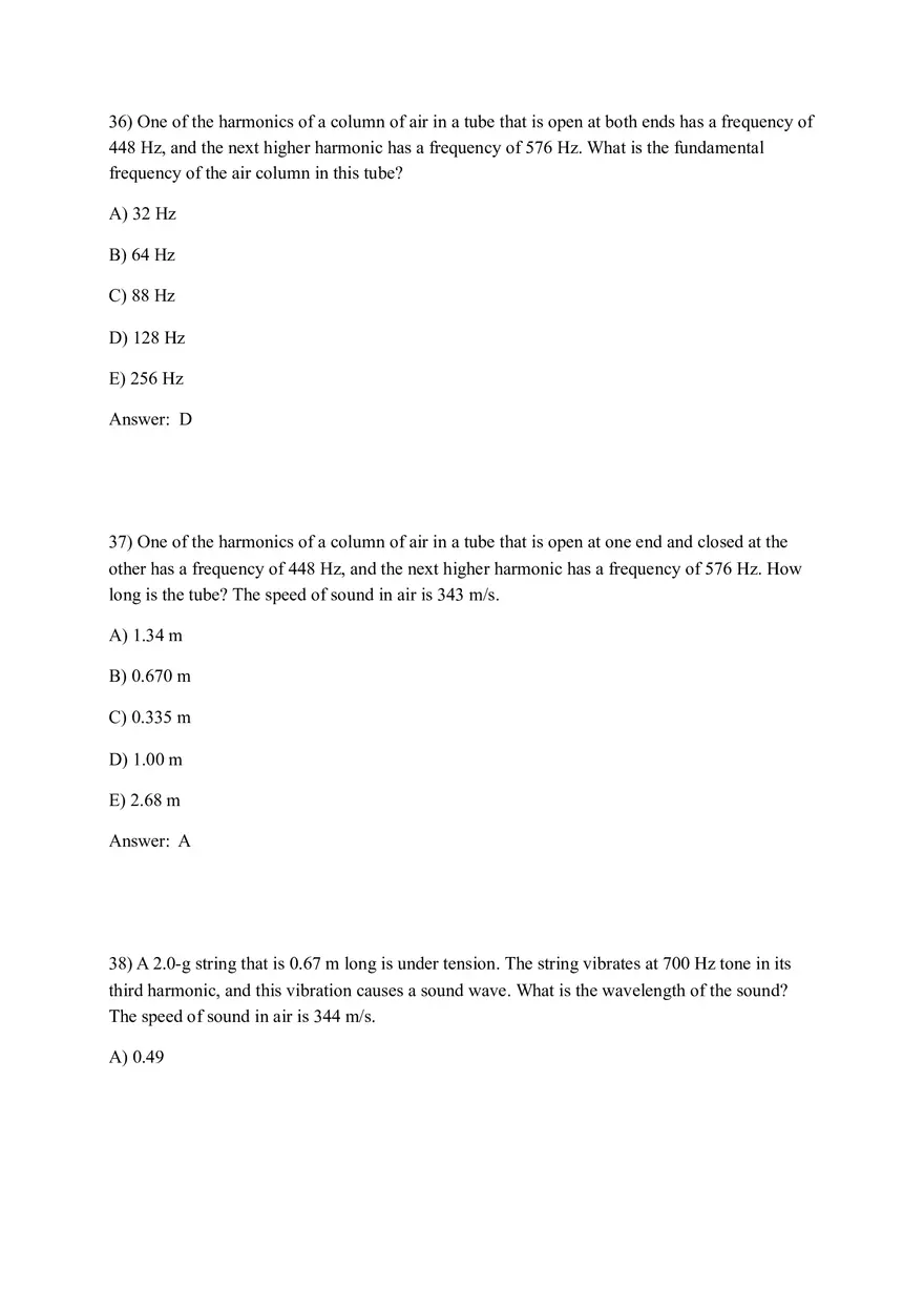 Principle and Applications (Sound) Answer Key Part 3 - Page 7
