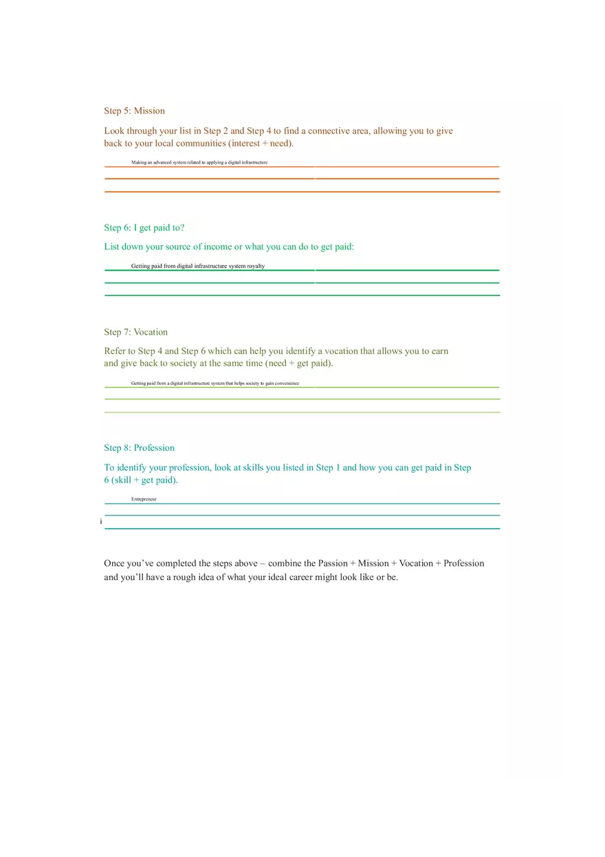 Ikigai Worksheet - Page 3
