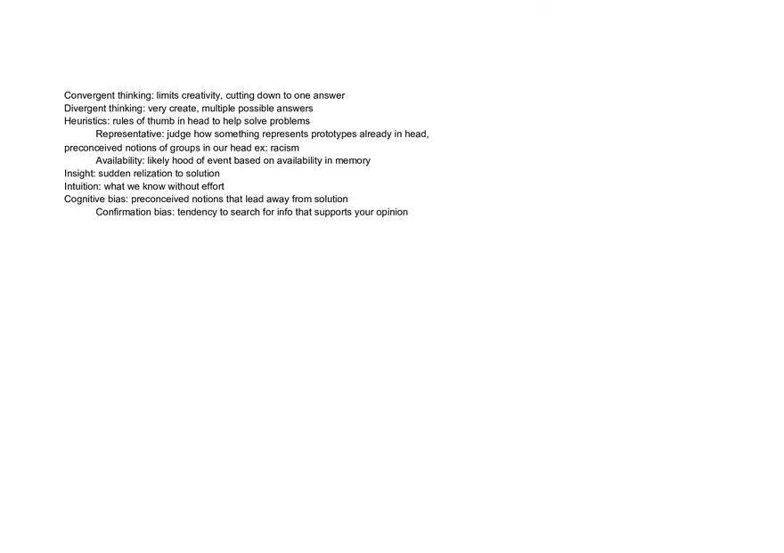 Unit 5 Psych Test Prep Cognitive Psychology - Page 5