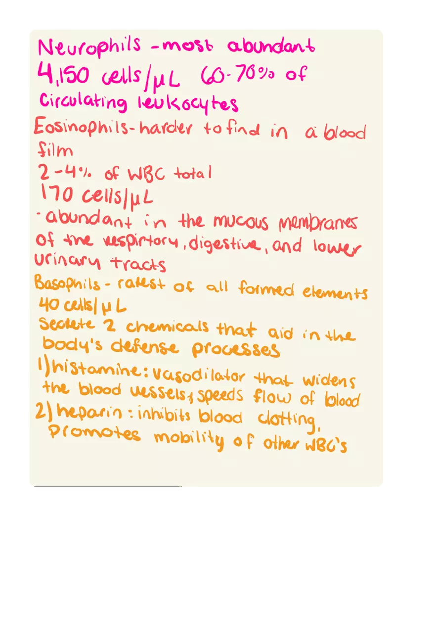 Leukocytes Lecture - Page 2