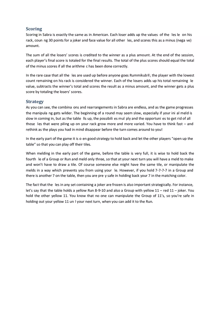 Rummikub - To Practice Set Theory, Groups, and Probability Part 2 - Page 1