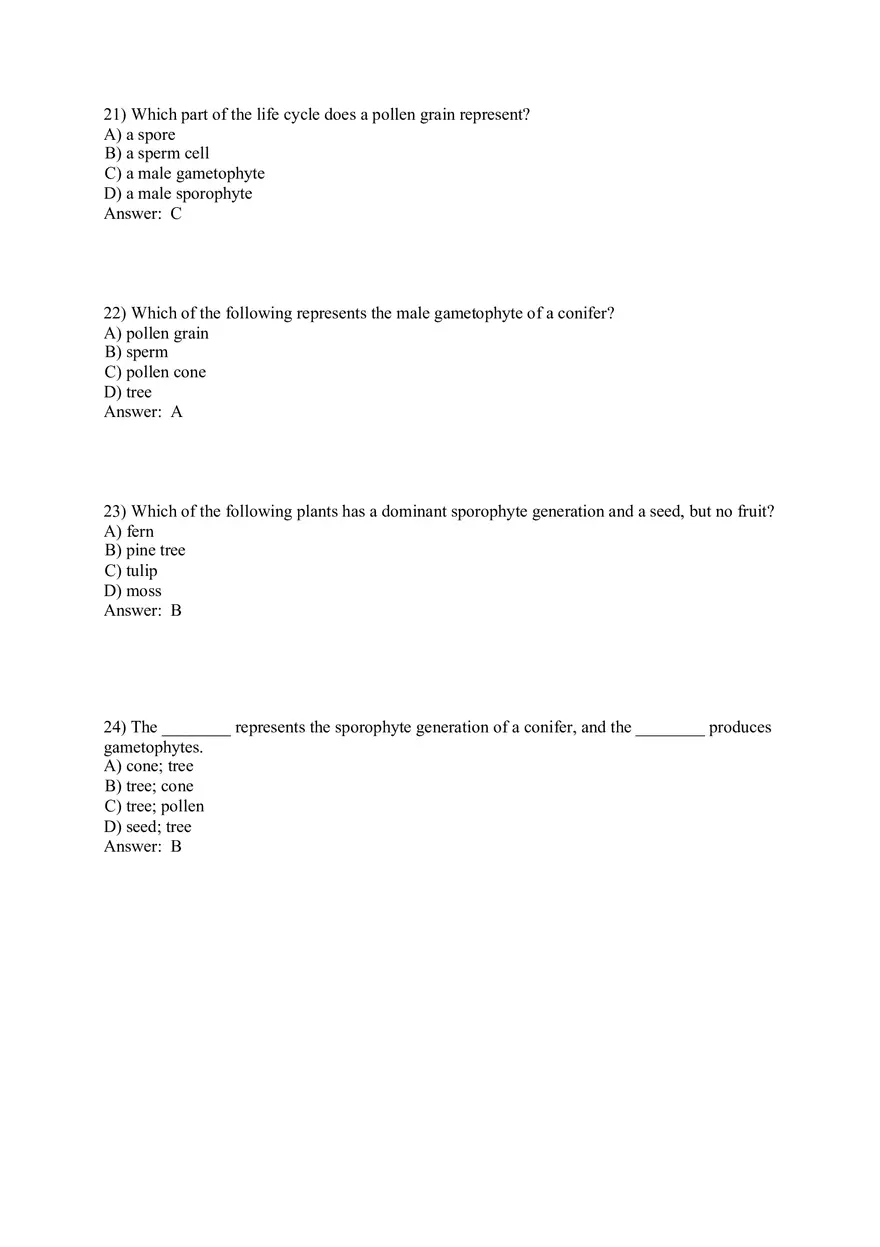 The Evolution of Plant and Fungal Diversity Answer Key 1-46 - Page 8