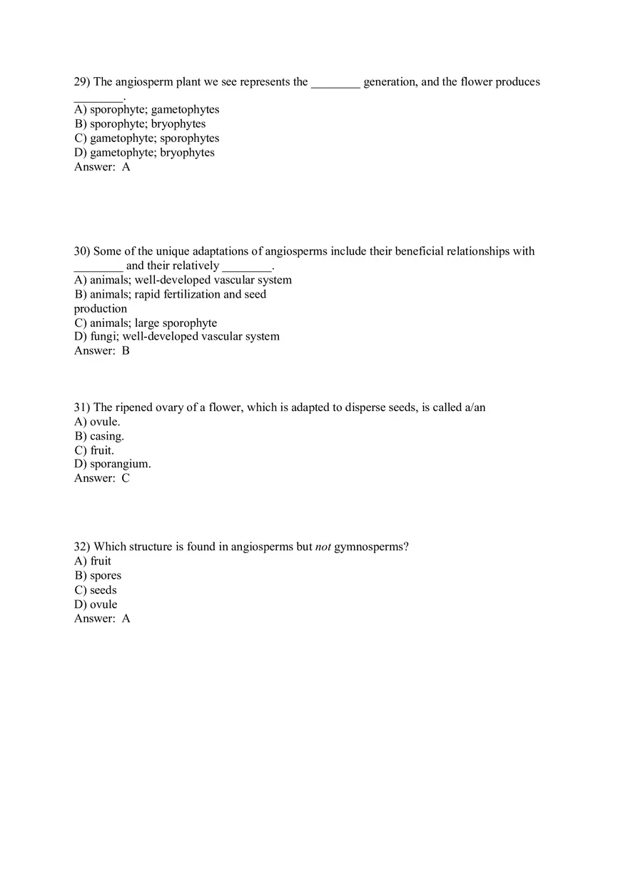 The Evolution of Plant and Fungal Diversity Answer Key 1-46 - Page 10