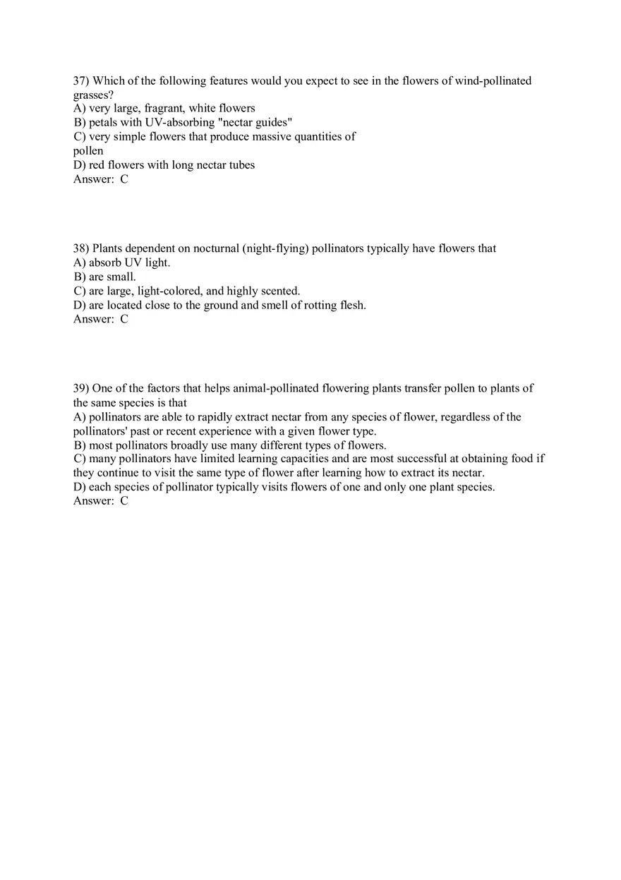 The Evolution of Plant and Fungal Diversity Answer Key 1-46 - Page 12