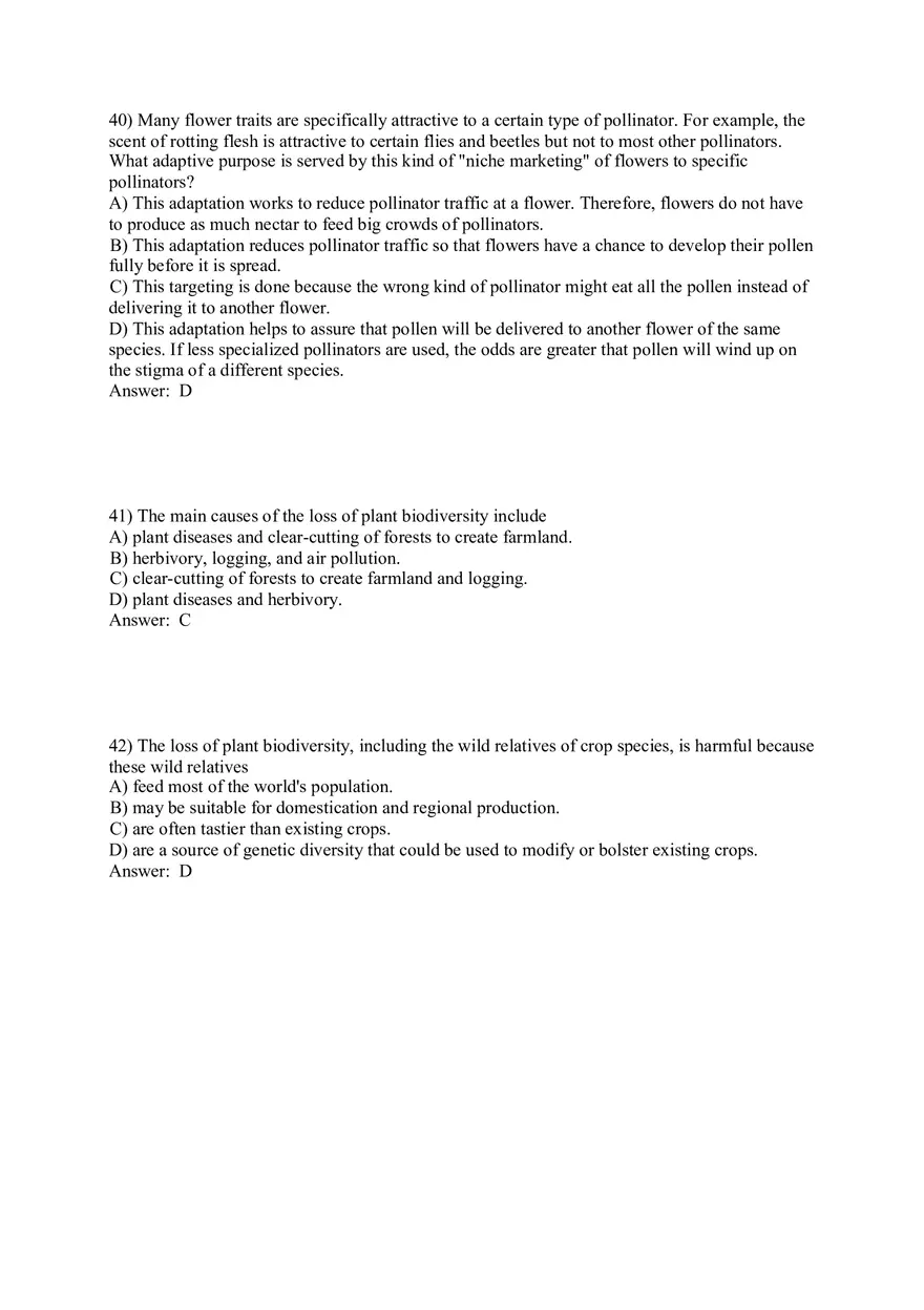The Evolution of Plant and Fungal Diversity Answer Key 1-46 - Page 3