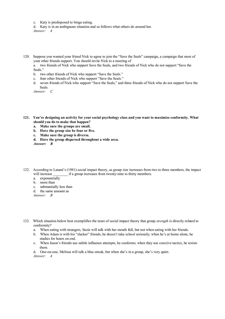 Influencing Behavior Answer Key 3 - Page 7