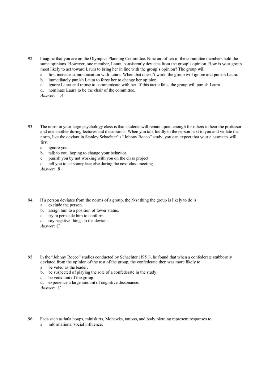 Influencing Behavior Answer Key 3 - Page 1