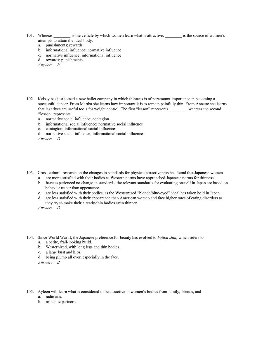 Influencing Behavior Answer Key 3 - Page 3