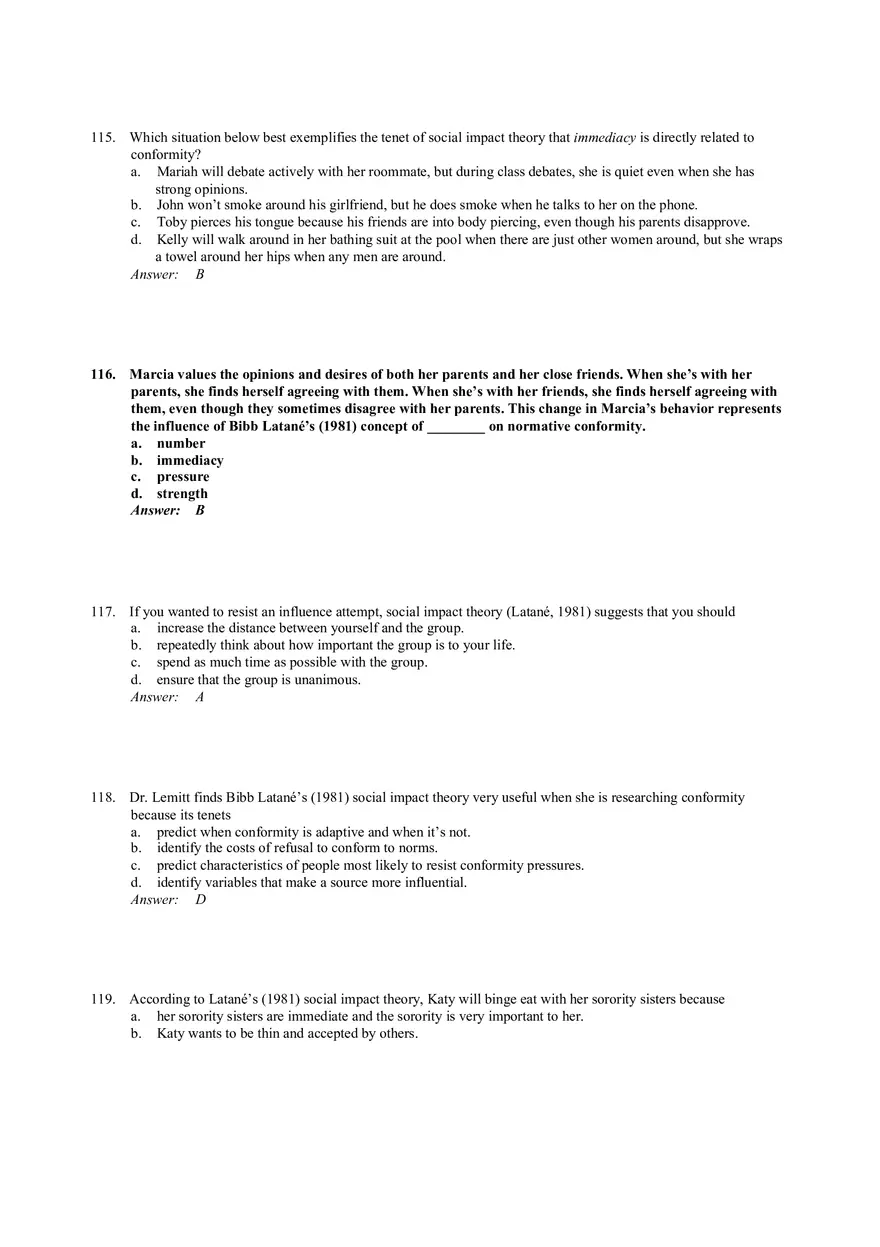Influencing Behavior Answer Key 3 - Page 6