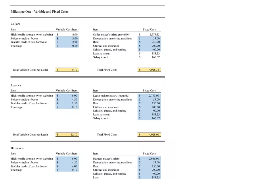 Direct Material, Direct Labor, Overhead, or Period Costs - Page 2