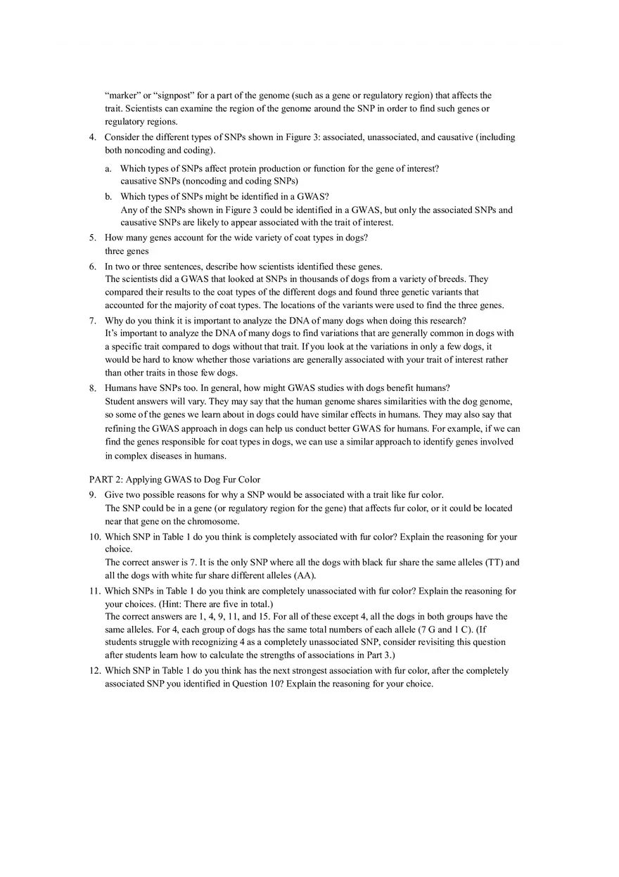 Mapping Genes to Traits in Dogs Using SNPs - Page 4