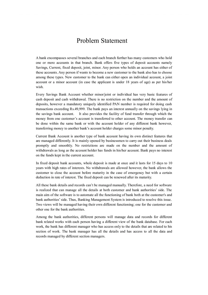 Banking Management System - Page 1