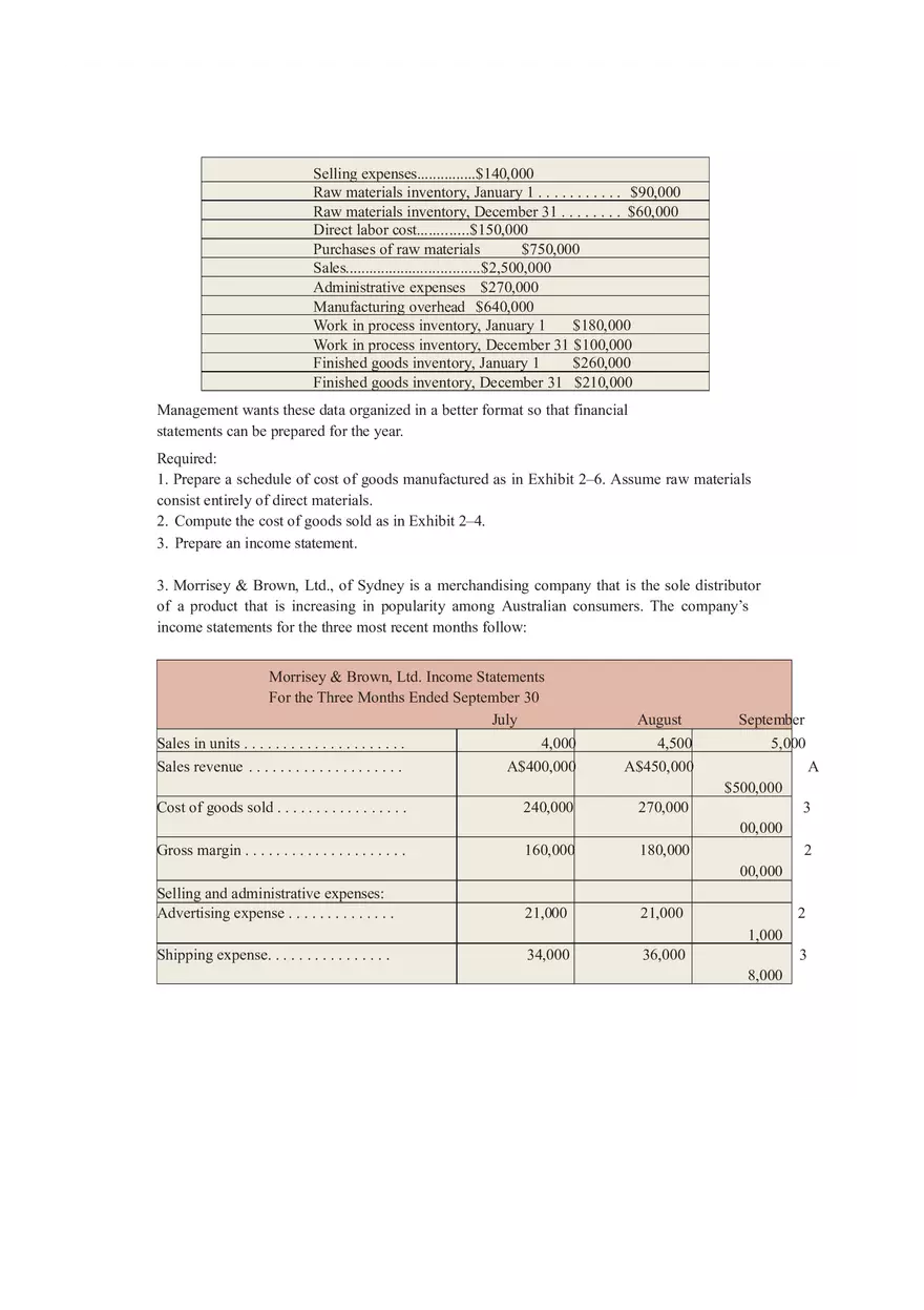 Basic Accounting Assignment Questions - Page 2