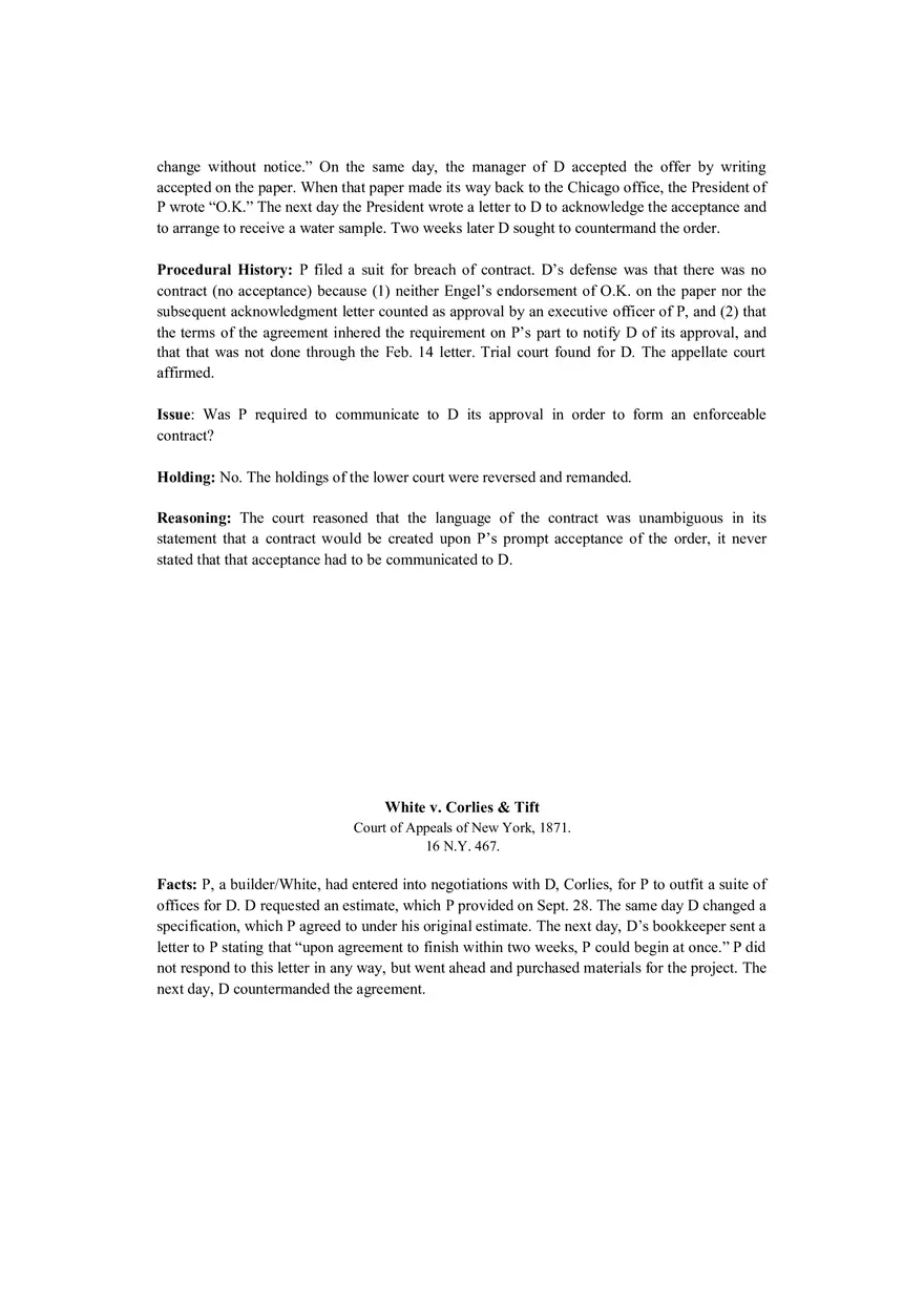 Contracts Case Briefs - Owen v. Tunison and Others - Page 7