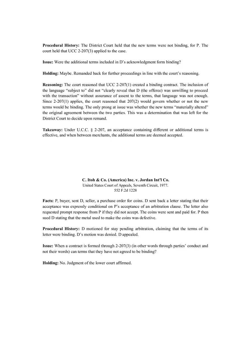 Contracts Case Briefs - Owen v. Tunison and Others - Page 11