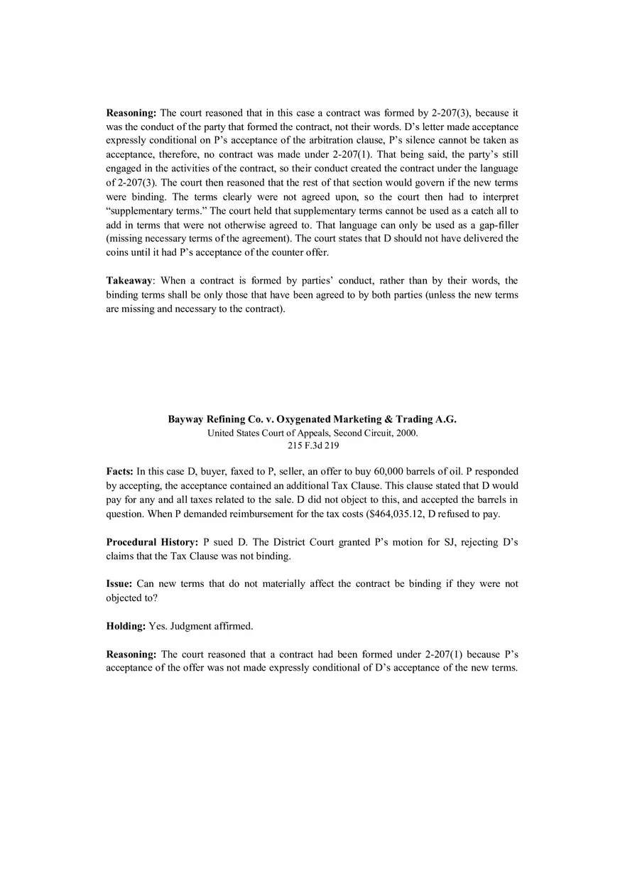 Contracts Case Briefs - Owen v. Tunison and Others - Page 12