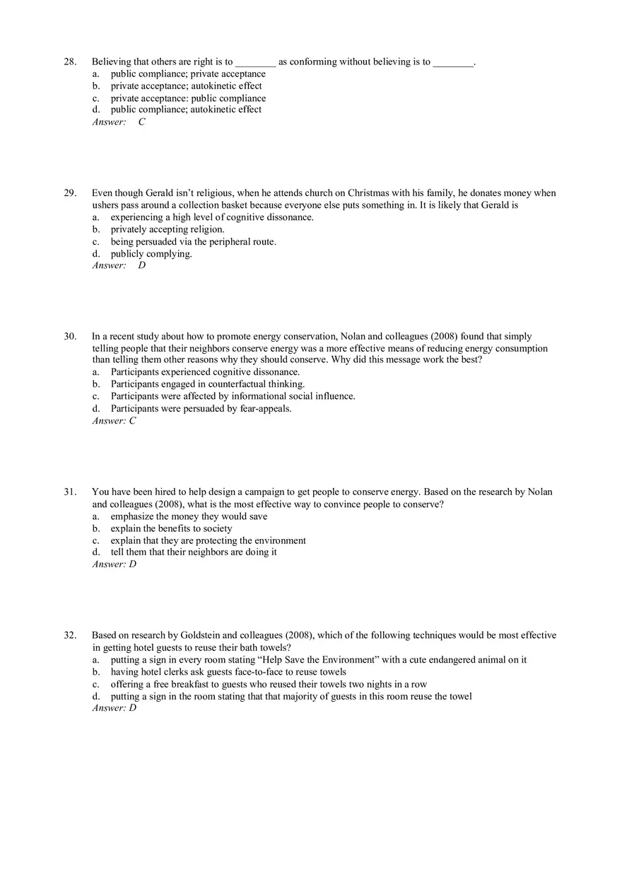 Influencing Behavior Answer Key 1 - Page 7