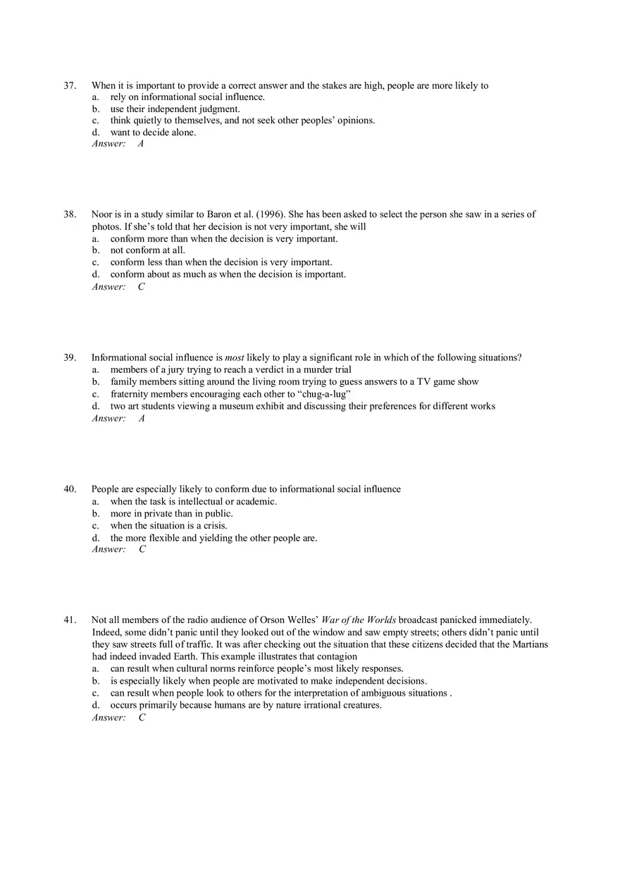 Influencing Behavior Answer Key 1 - Page 9