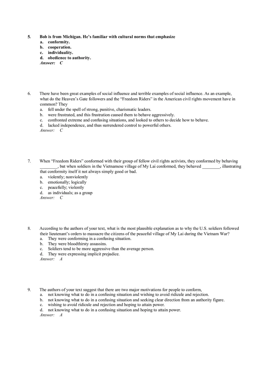 Influencing Behavior Answer Key 1 - Page 2