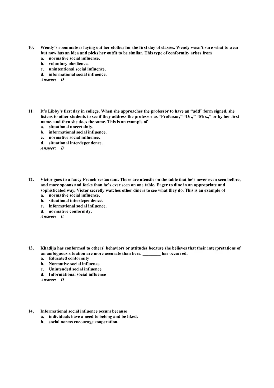 Influencing Behavior Answer Key 1 - Page 3