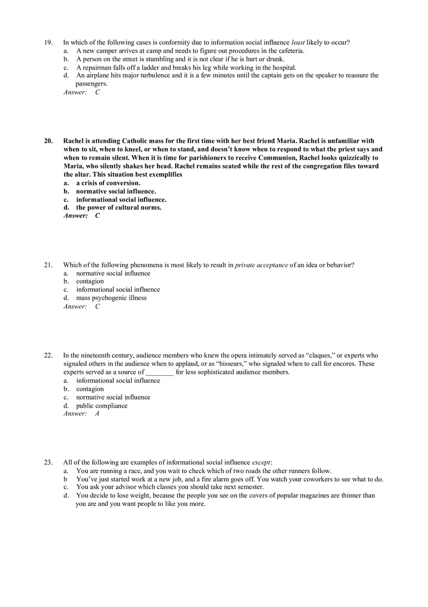 Influencing Behavior Answer Key 1 - Page 5