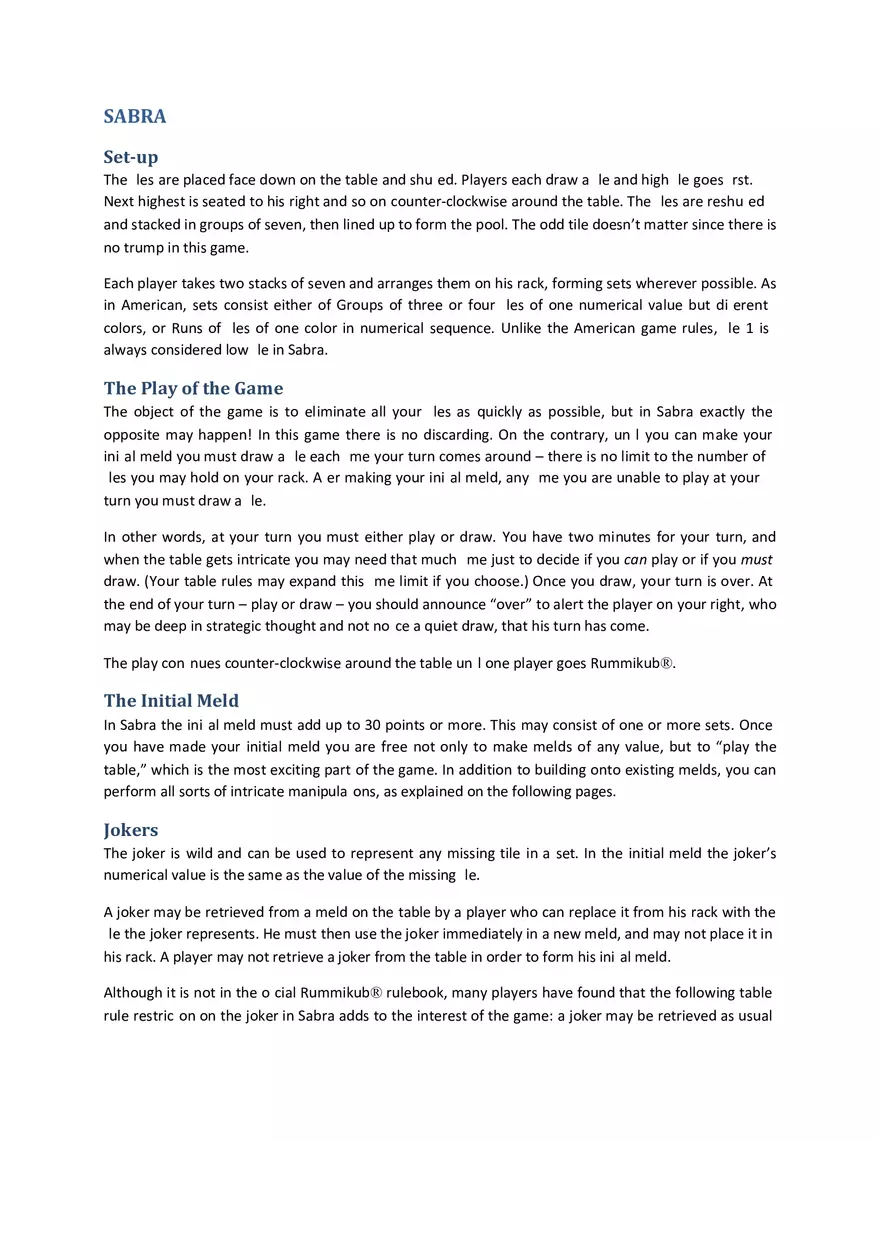 Rummikub - To Practice Set Theory, Groups, and Probability Part 1 - Page 9