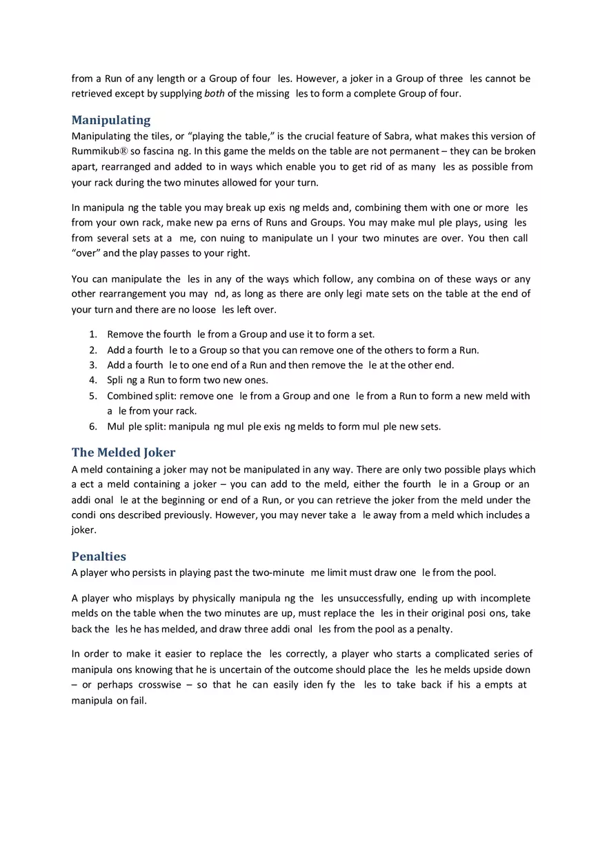 Rummikub - To Practice Set Theory, Groups, and Probability Part 1 - Page 10