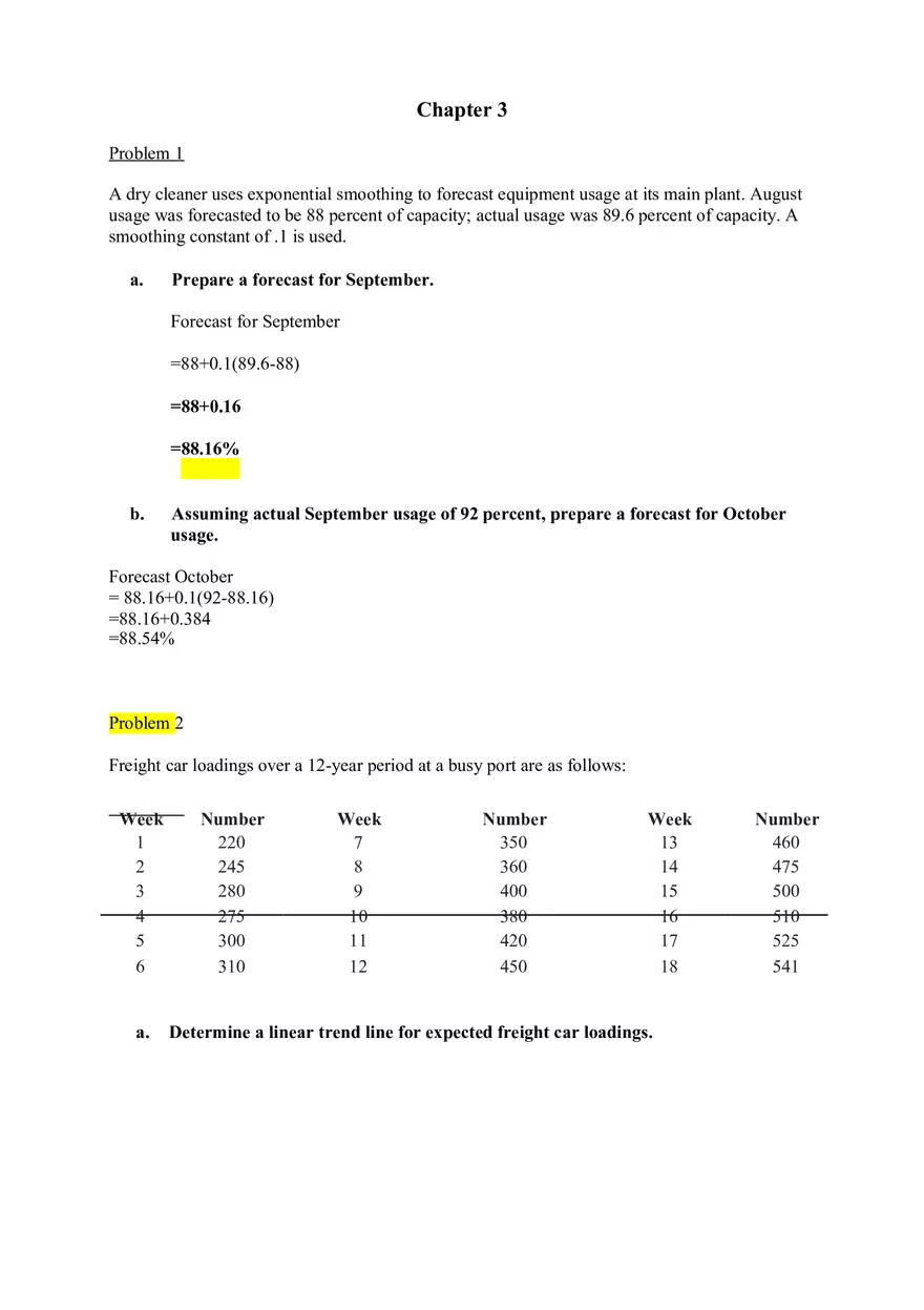 Operations and Supply Management Homework Set 2 - Page 1