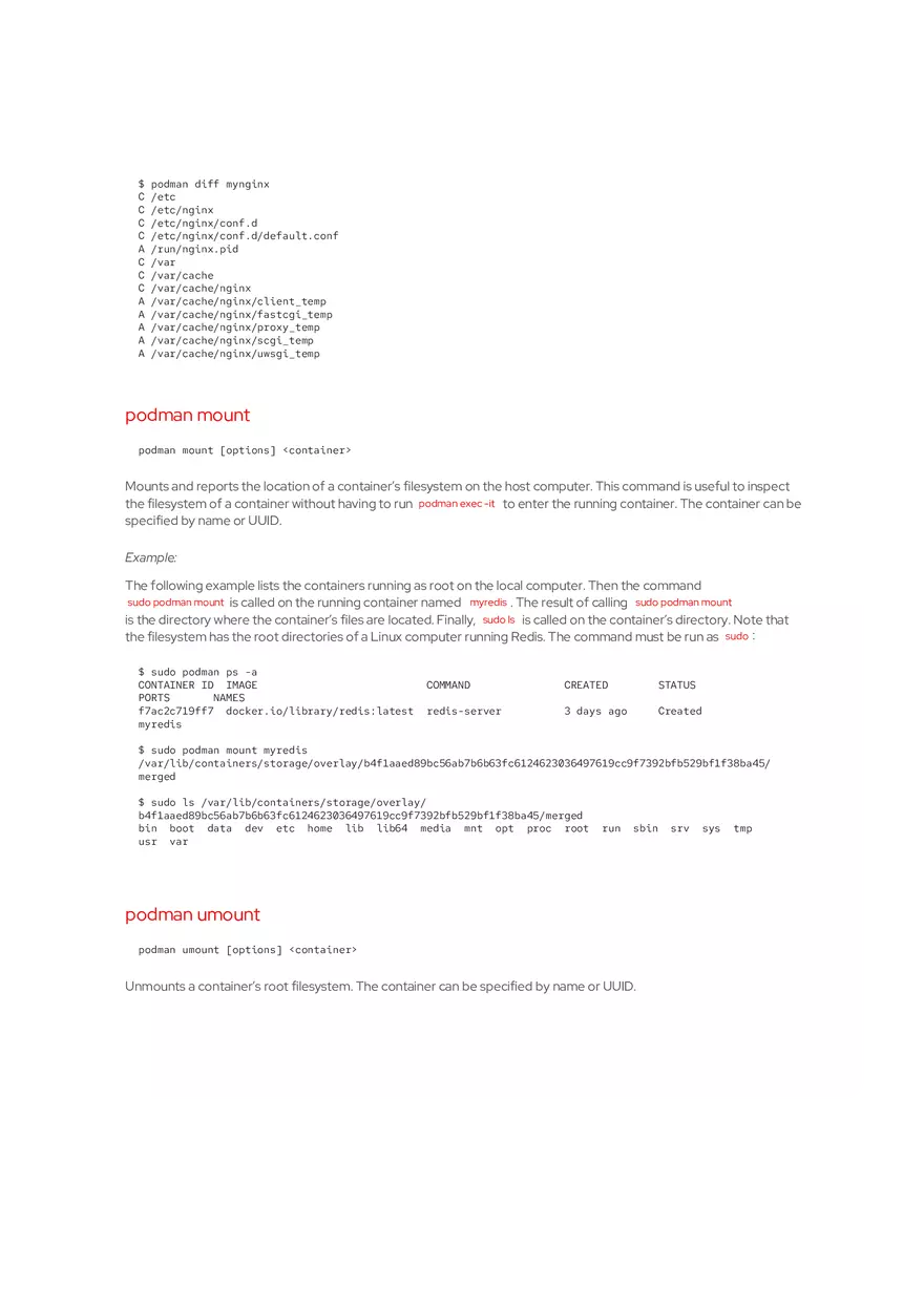 Podman Basics Cheat Sheet Red Hat Developer - Page 8
