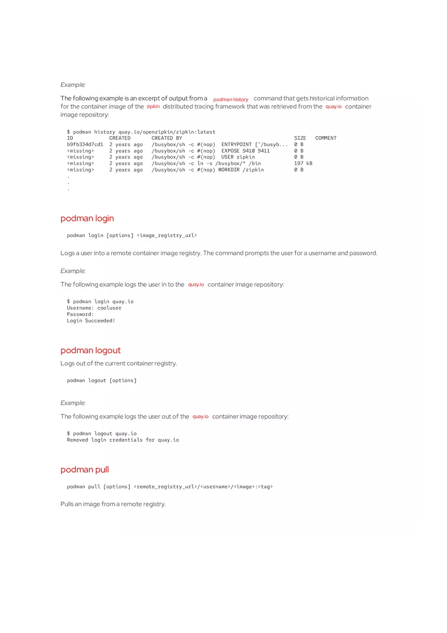 Podman Basics Cheat Sheet Red Hat Developer - Page 12