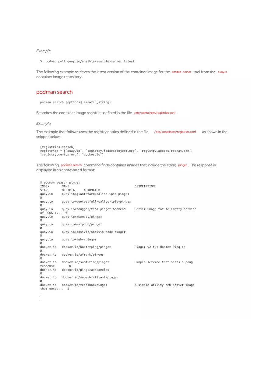 Podman Basics Cheat Sheet Red Hat Developer - Page 13