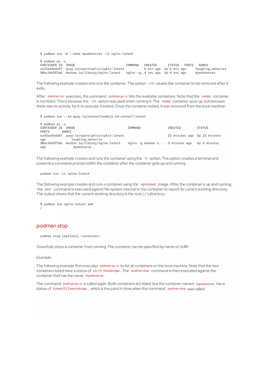 Podman Basics Cheat Sheet Red Hat Developer - Page 16